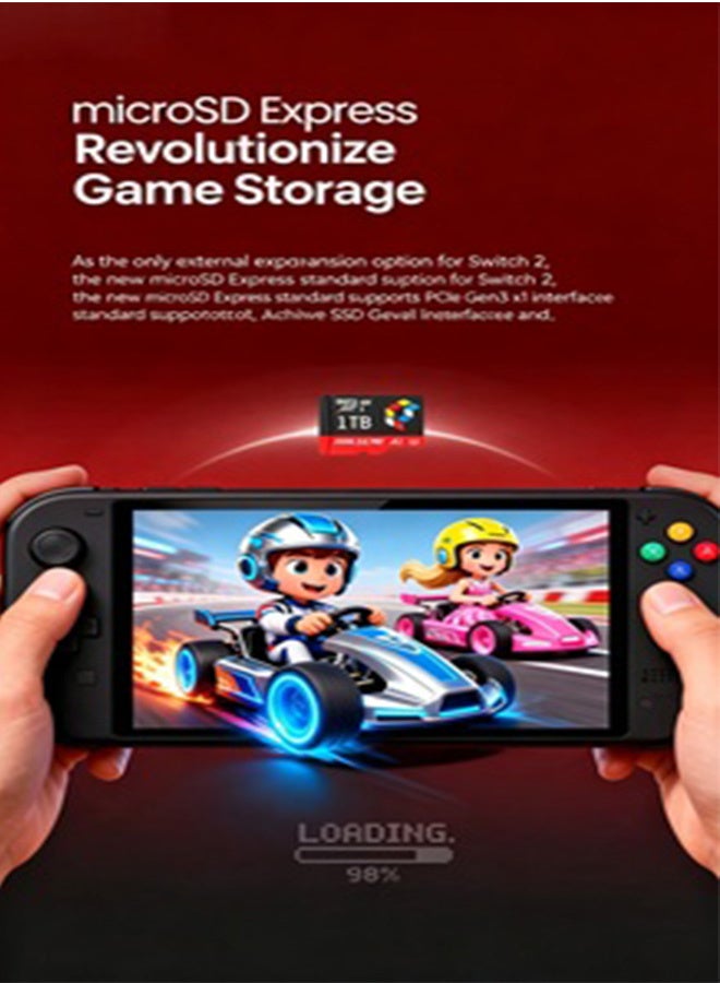HIKSEMI G3 PRO 1TB microSDXC Express A2 Game Memory Card, PCIe Gen3 High Speed TF Card, Up to 900MB/s Read Speed, Backward Compatible Micro SD Express Card Exclusively for Nintendo Switch 2 Handheld Game Console - Image 4