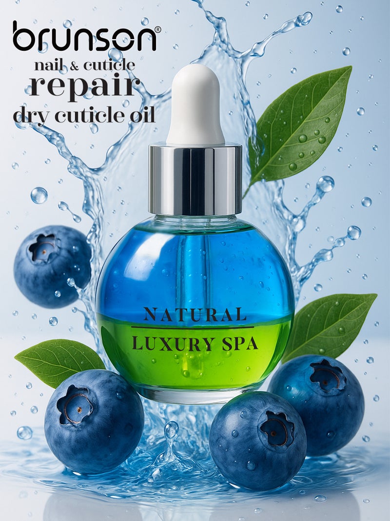 brunson زيت إصلاح الأظافر والجلد المحيط من برونسون، 30 مل – زيت مرطب ومغذي مزدوج الطبقات للجلد المحيط مع فيتامين E – زيت جلد محيط بجودة صالون للأظافر الجافة والهشة ونمو الأظافر – سريع الامتصاص وغير دهني - Image 4