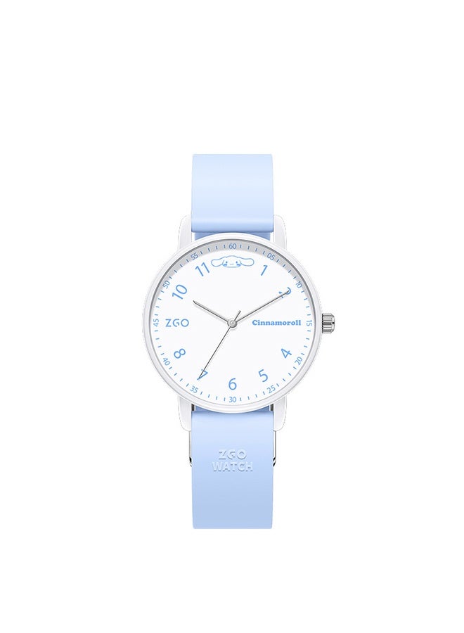 زجو Sanrio Cinnamoroll كوارتز ساعة مع صندوق الحديد التعبئة والتغليف للأطفال والنساء ساعة - Image 1
