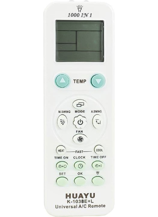 K-1038E-L Universal Smart Air Conditioner Remote Control Compatible with All Models