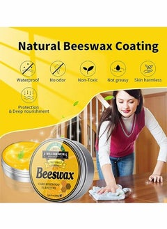 WILLIAM WEIR Natural Beeswax- Furniture Polish Wood Seasoning Beeswax for Wood Polish and Conditioner Multipurpose Waterproof and Repair Wood Wax Wood Cleaner and Polish Furniture Wax 200g  - Image 4