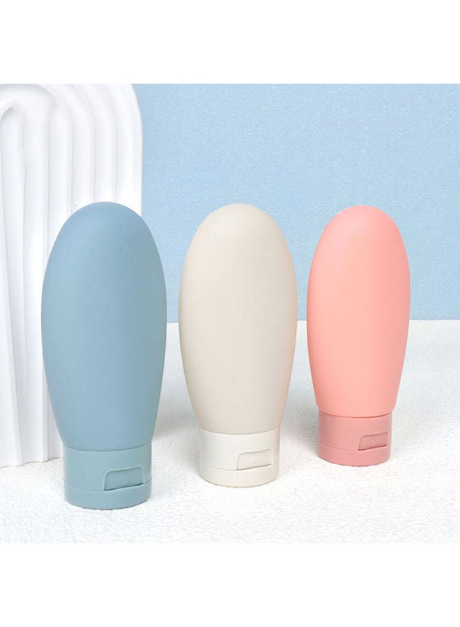 3 قطع مجموعة زجاجات سفر ، حاويات زجاجات 60 مل ، زجاجات صغيرة صغيرة من البلاستيك الفارغ من البلاستي - Image 5