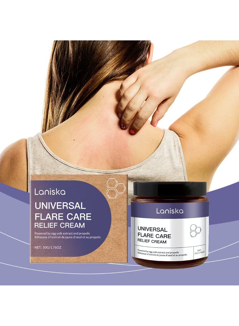 LANISKA Universal Flare Care | Relief for 97% of Skin Issues | Cysts, Inflamed Skin, Hidradenitis Suppurativa, Abscesses, Impetigo | All Natural Flare Up Solution With Propolis & Egg Yolk Extract 1.76 oz - Image 1