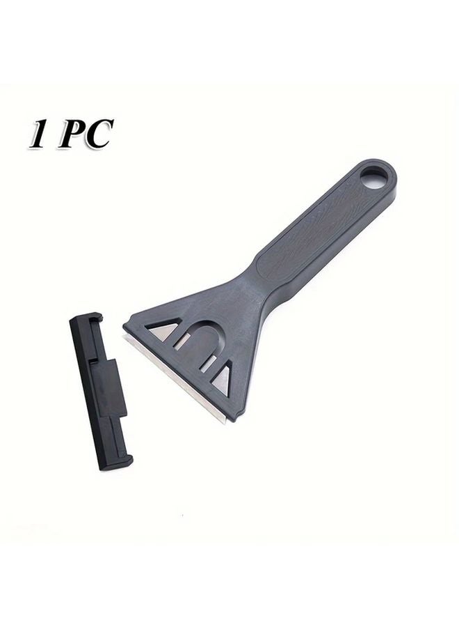 Gray 1pc Window Scraper Tool Paint Remover for Glass Walls and Tiles Battery Free - Image 1
