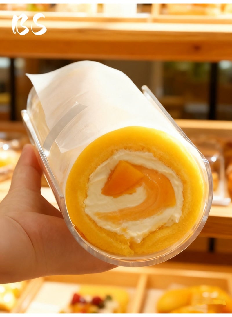 بي إس قالب كيك سويس رول أكريليك ٨ سم | قالب كيك رول شوكولاتة | أداة خبز بطول ٣٠ سم لتصميم الكيك بسهولة | أداة كيك للتجمعات العائلية | أدوات متجر الكيك | لفائف سويس لحفلات الكيك والمناسبات - Image 3