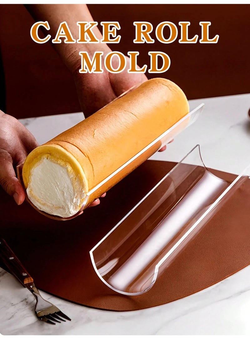 بي إس قالب كيك سويس رول أكريليك ٨ سم | قالب كيك رول شوكولاتة | أداة خبز بطول ٣٠ سم لتصميم الكيك بسهولة | أداة كيك للتجمعات العائلية | أدوات متجر الكيك | لفائف سويس لحفلات الكيك والمناسبات - Image 5