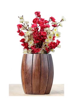 The Rapid Maturation The Rapid Maturation Wooden Vase Flower Pot Flower Baskit for Corner Home Decor Vase Big Size for Floor Decorative Item  - Image 1