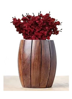 The Rapid Maturation The Rapid Maturation Wooden Vase Flower Pot Flower Baskit for Corner Home Decor Vase Big Size for Floor Decorative Item  - Image 2