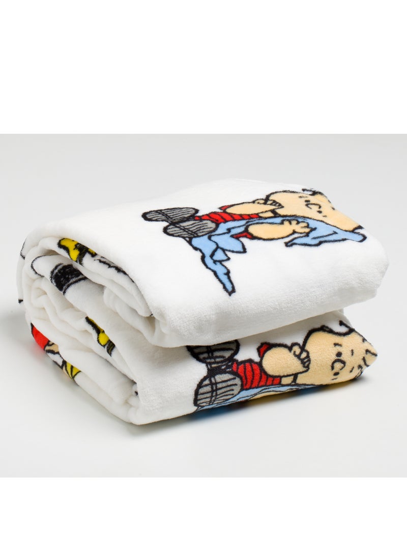 Kanguru - Wearable Blanket | Fleece Blanket w/ Sleeves & Pocket, Ultra Soft Comfy & Warm, Lightweight, Machine Washable, for Adults Men Women Teenagers size 140 x 180cm - Deluxe Peanuts - Image 1