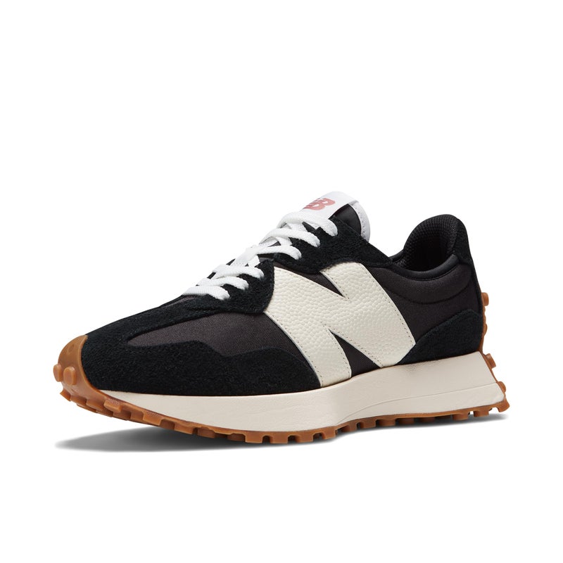 New Balance Women's 327 V1 Sneaker, Black/White, 7 - Image 5