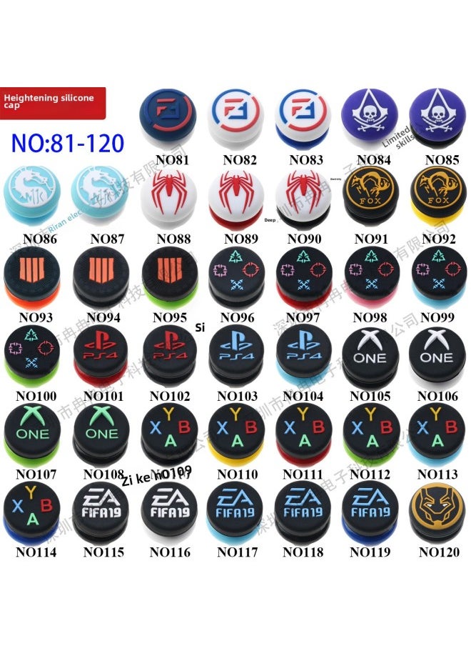 PS5 PS4 PS3 Handle Rocker Cap Competitive Cap Game Theme Rocker Height Increasing Hat Heightened Silicone Cap-Product Color:NO101  - Image 2