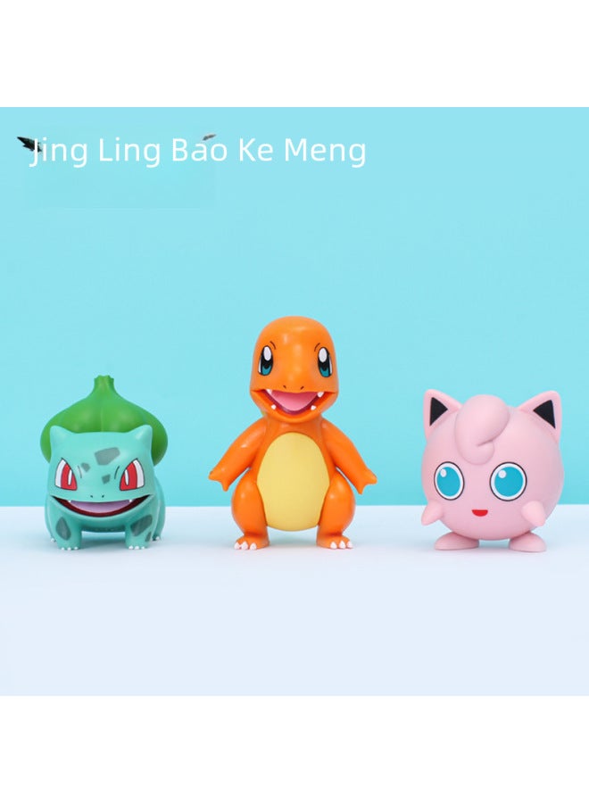 Genuine Licensed Baokemeng Pikachu Sleeping Blind Box Ornaments Kodak Duck Small Fire Dragon Jenny Turtle Pokemon-Color:Pikachu Station Sitting Position One Each  - Image 4