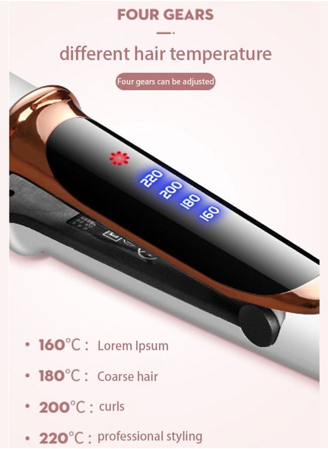 Generic - 2 in 1 Professional Multi-function salon Ceramic Vapor Steam Flat Iron Spray Hair Straighteners Curler Salon Steam Styler, LCD Display Display with Adjustable Temp and Quick Heating - Image 1