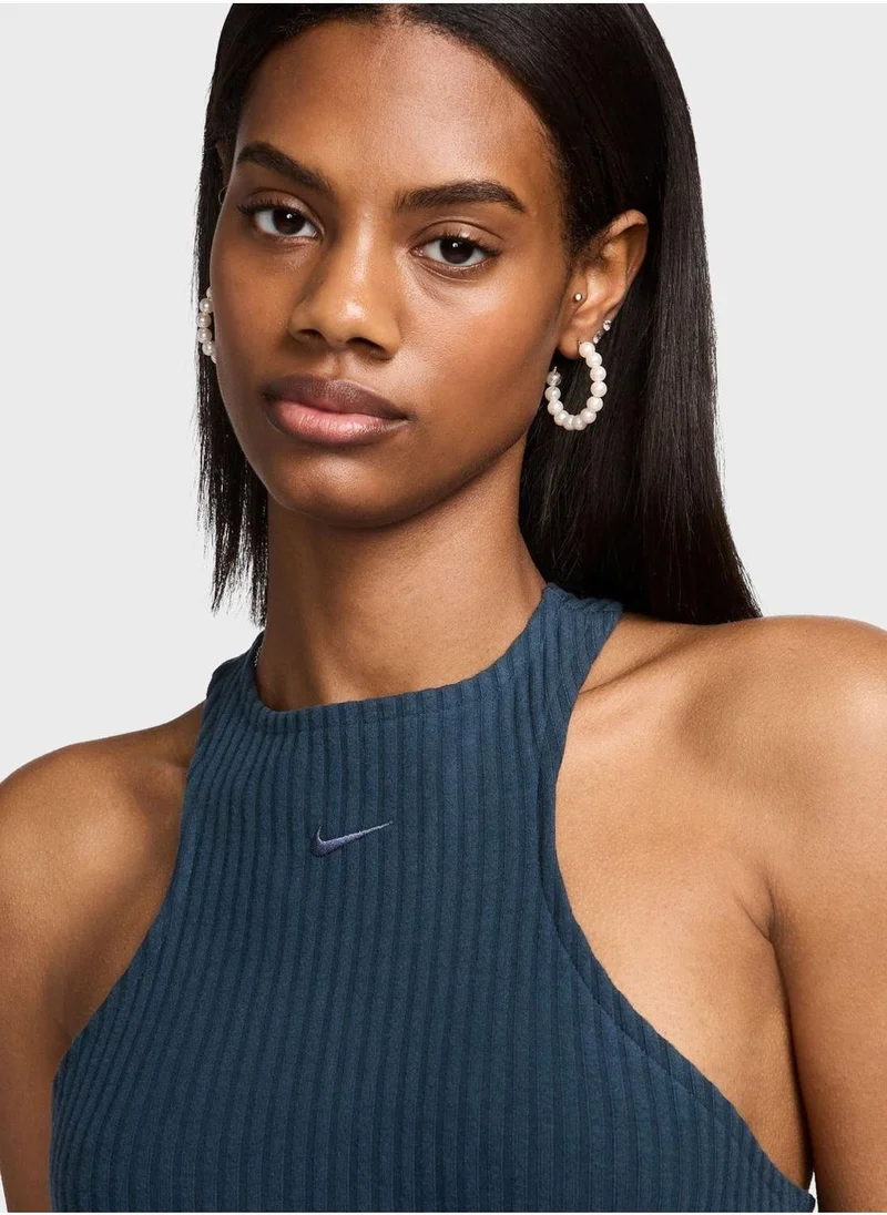 Nike Nsw Knitted Ribbed Midi Dress