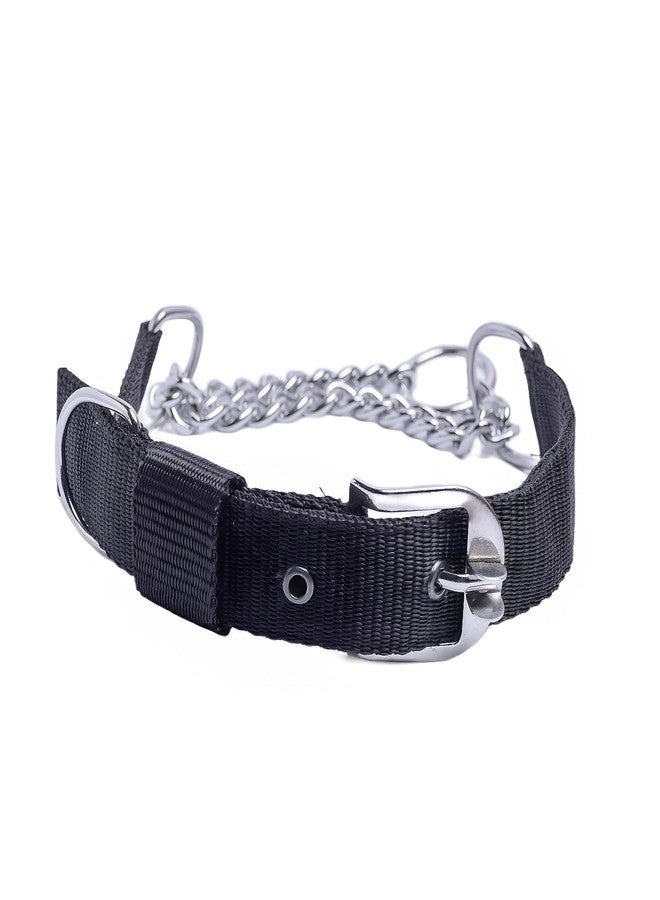 ADB CREATIONS Export Quality Stainless Steel Nylon Dog Choke Collar with Adjustable Buckle Dog Harness and Durable Training Rope Leash Combo | Black XS - Image 4