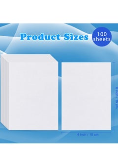 KASTWAVE 100 Pieces Diamond Paper 15x10cm/6x4inch Double-Sided Release Paper Non-Stick Release Paper for Diamond 5D Painting Cover Papers for Diamond Gem Painting Diamond Art Accessories  - Image 2