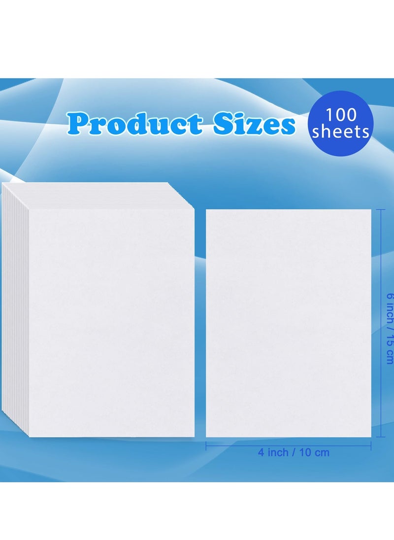 KASTWAVE 100 Pieces Diamond Paper 15x10cm/6x4inch Double-Sided Release Paper Non-Stick Release Paper for Diamond 5D Painting Cover Papers for Diamond Gem Painting Diamond Art Accessories  - Image 2