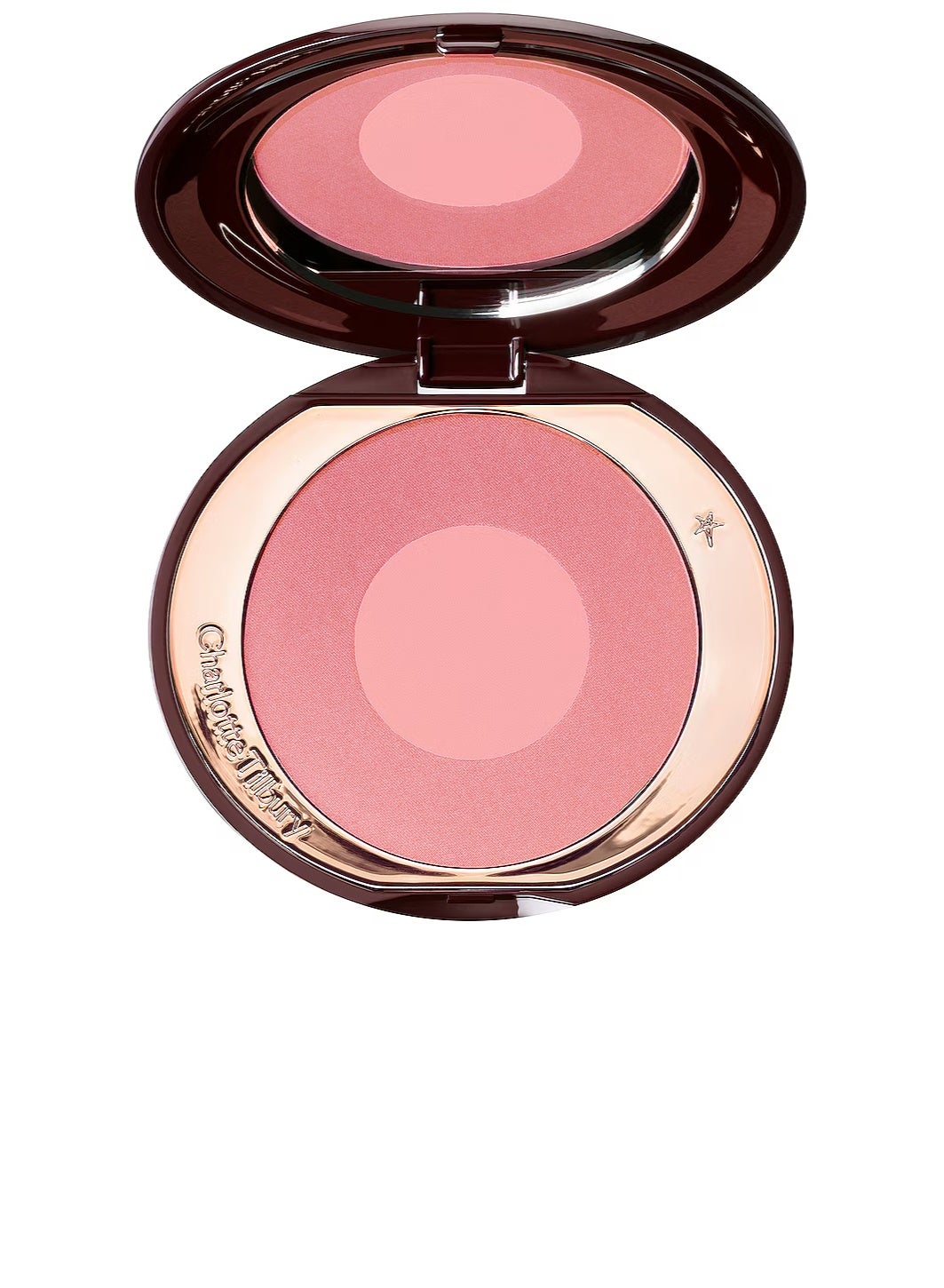 Charlotte Tilbury Cheek To Chic Blush Two Tone Pearlescent Pink Powder Blusher With Blendable Buildable Formula For Radiant Cheeks Shade Love Glow