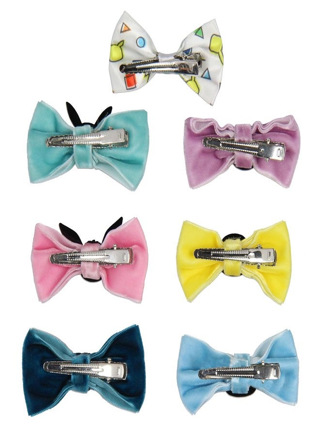 Bioworld Pokemon Velvet Character Hair Accessories Bows Alligator Hair Clips For Women or Girls 7 Pcs - Image 2
