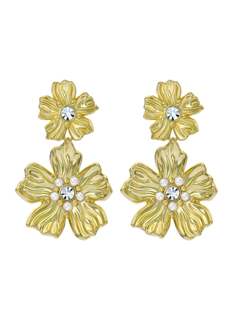 Ted Baker Pettala Flower Statement Drop Earrings  - Image 2