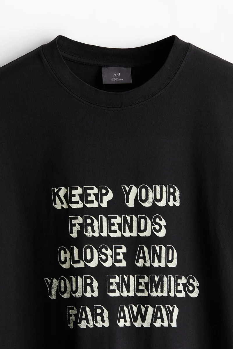 اتش اند ام Loose Fit Cotton T-Shirt