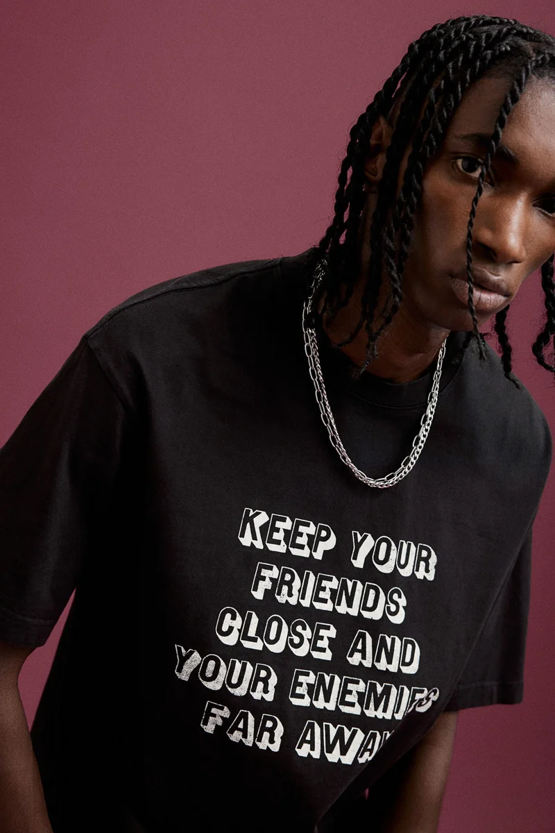 H&M Loose Fit Cotton T-Shirt