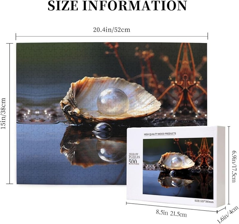 لغز بازلافيا القواقع المائية 500 قطعة للكبار ديكور المنزل 20.4 × 15 بوصة - Image 5