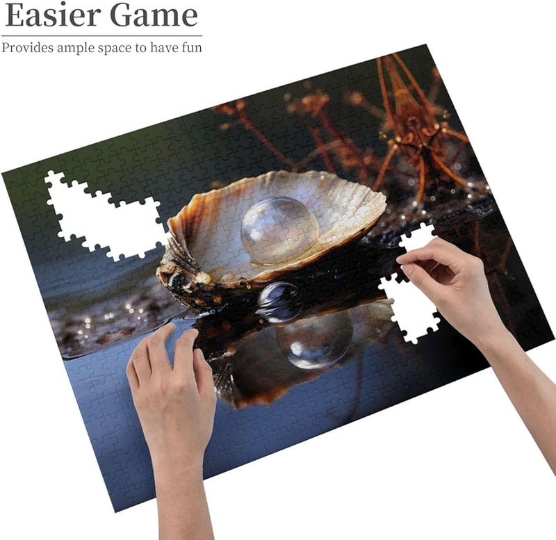 لغز بازلافيا القواقع المائية 500 قطعة للكبار ديكور المنزل 20.4 × 15 بوصة - Image 4
