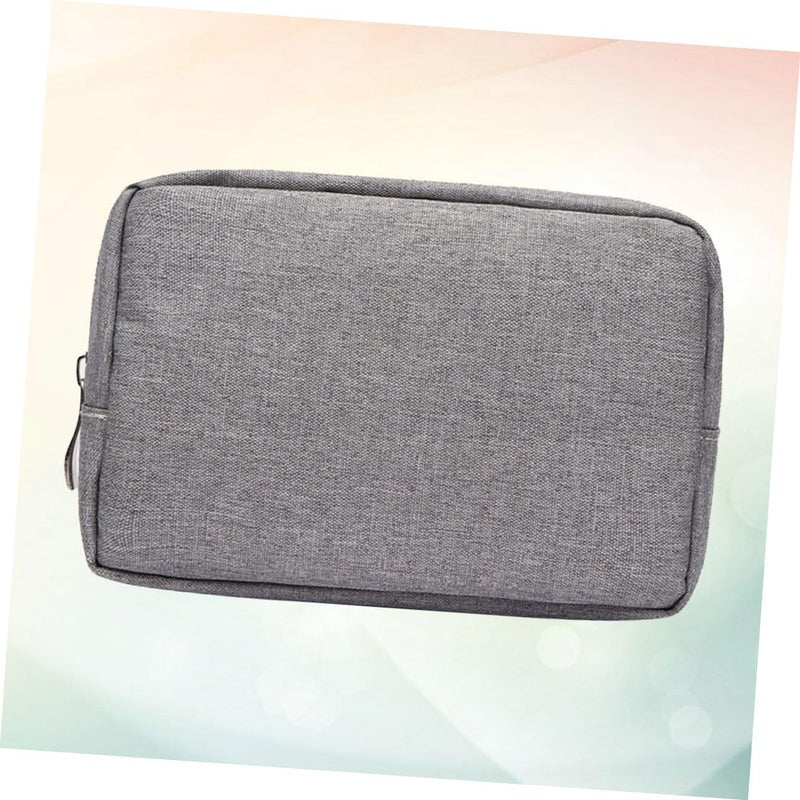 Grey Travel Electronics Organizer Pouch For Chargers Power Banks Cables Earphones - Image 4