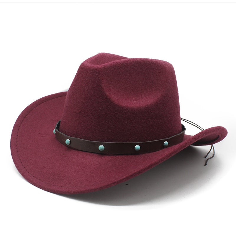 Western Cowboy Hat Unisex Ethnic  Felt Wholesale Hat - Image 1