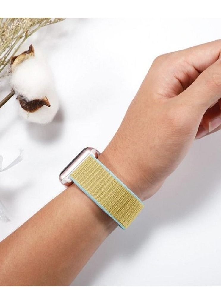 CATANES - Apple Watch 38mm 40mm 41mm Nylon Sport Loop Band Compatible with iWatch Series 7/SE/6/5/4/3/2/1 Camel - Image 1