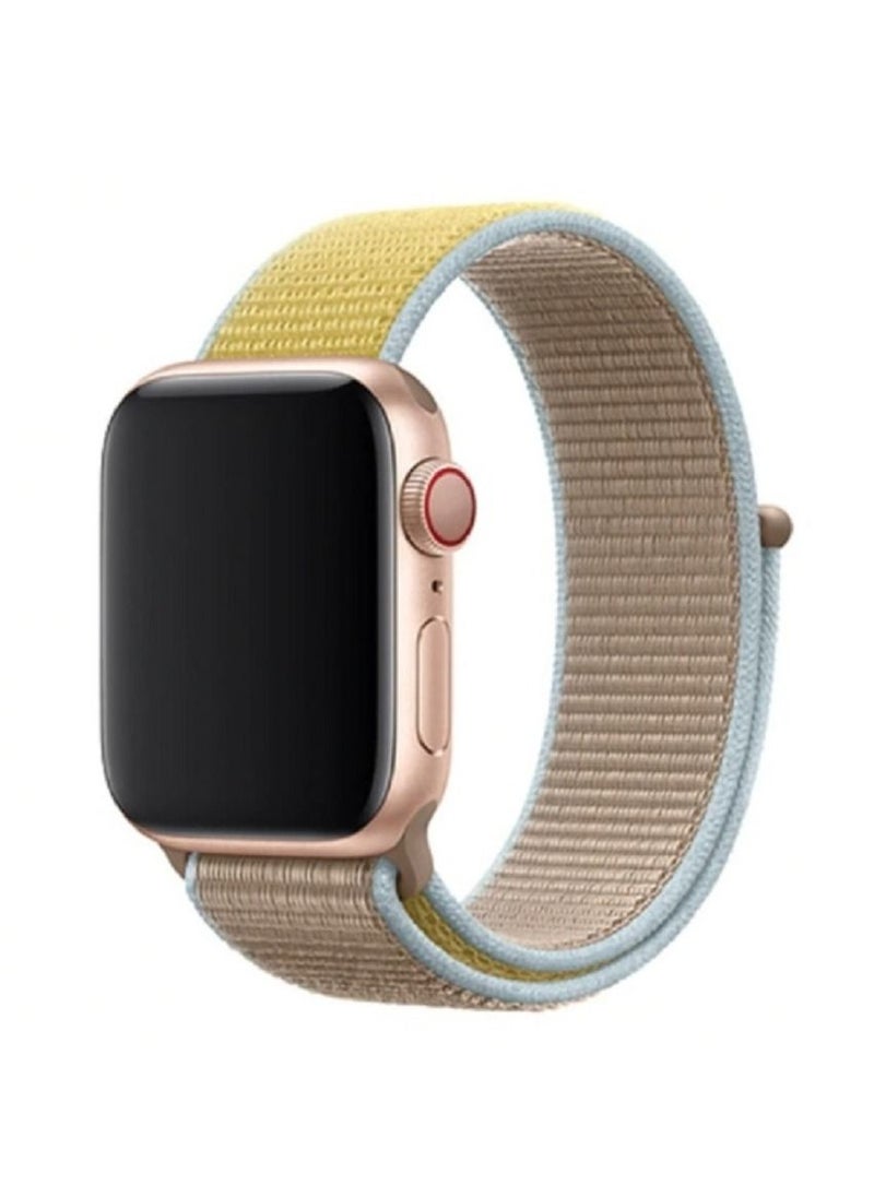 CATANES - Apple Watch 38mm 40mm 41mm Nylon Sport Loop Band Compatible with iWatch Series 7/SE/6/5/4/3/2/1 Camel - Image 1