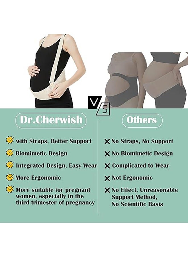 Generic Maternity Belt, Belly Bands for Pregnant Women, Breathable Pregnancy Belly Support Belt with Adjustable Straps, Back Support, Pelvic Support Belt for Pregnancy, Belly Support Pregnancy (Large)  - Image 4