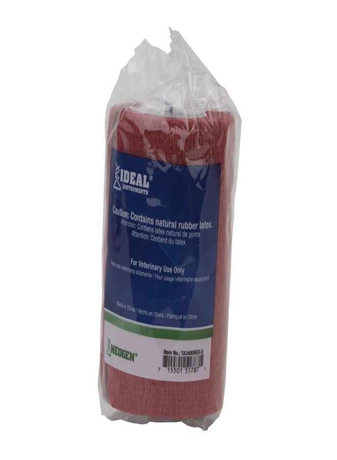 ايديال ضمادة بيطرية حمراء من نوع سيرفليكس 4 بوصة من آيديال TA3400RED-E - Image 4