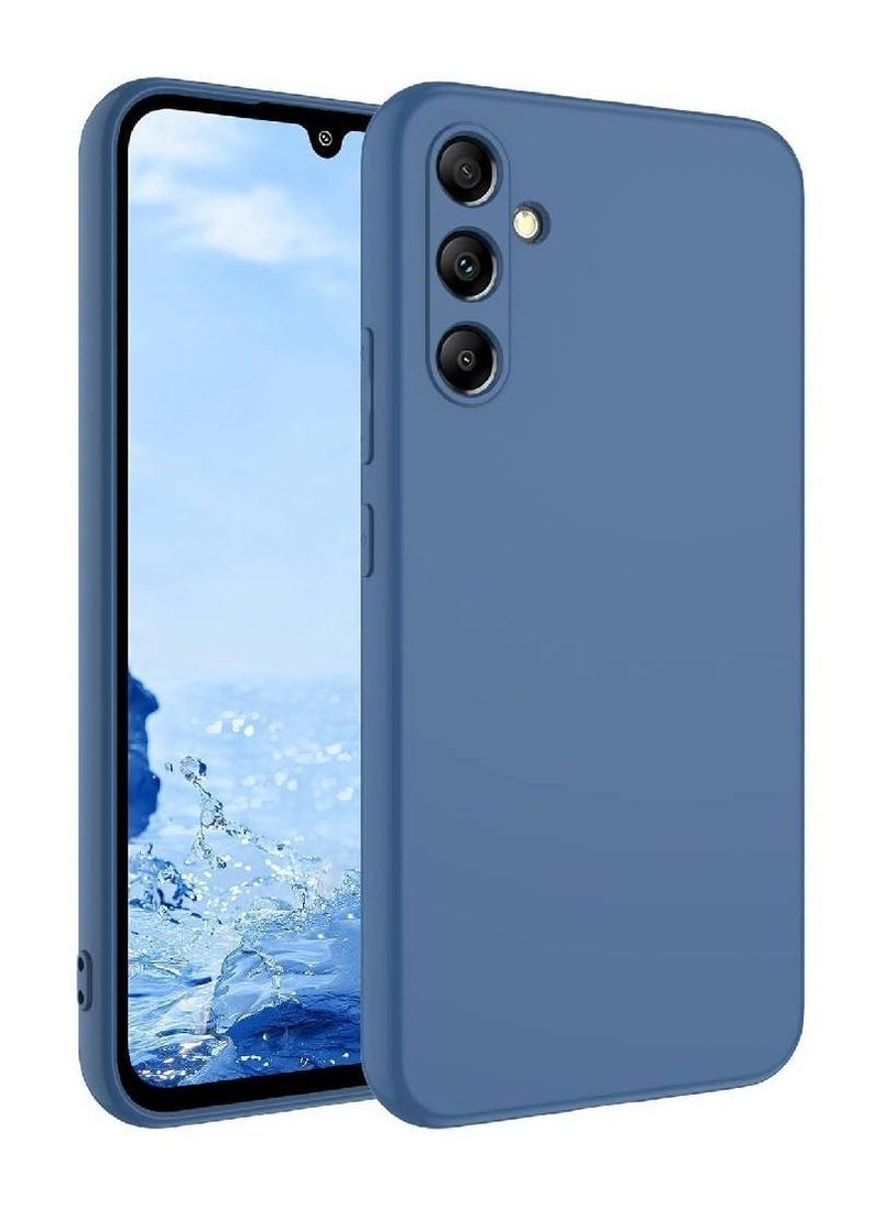 Generic Samsung Galaxy A55 5G Case Cover Soft Silicone Slim fit TPU Case Light weight Back Cover Matte Finish Shockproof Cover Anti fingerprint Case Designed For Samsung Galaxy A55 5G (Blue)  - Image 1