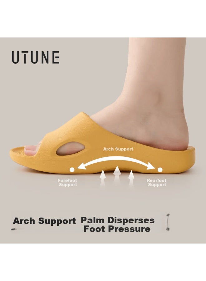 utune Youdiao Women's Arch Support Slippers Non-slip Eva Odor-resistant Bathroom Shower Sandals Men Summer Purple Size 39-40 - Image 1