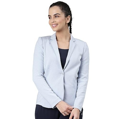 Enamor Dry Fit Stretch Cotton Single-Breasted Sporty Blazer for Women - Image 1