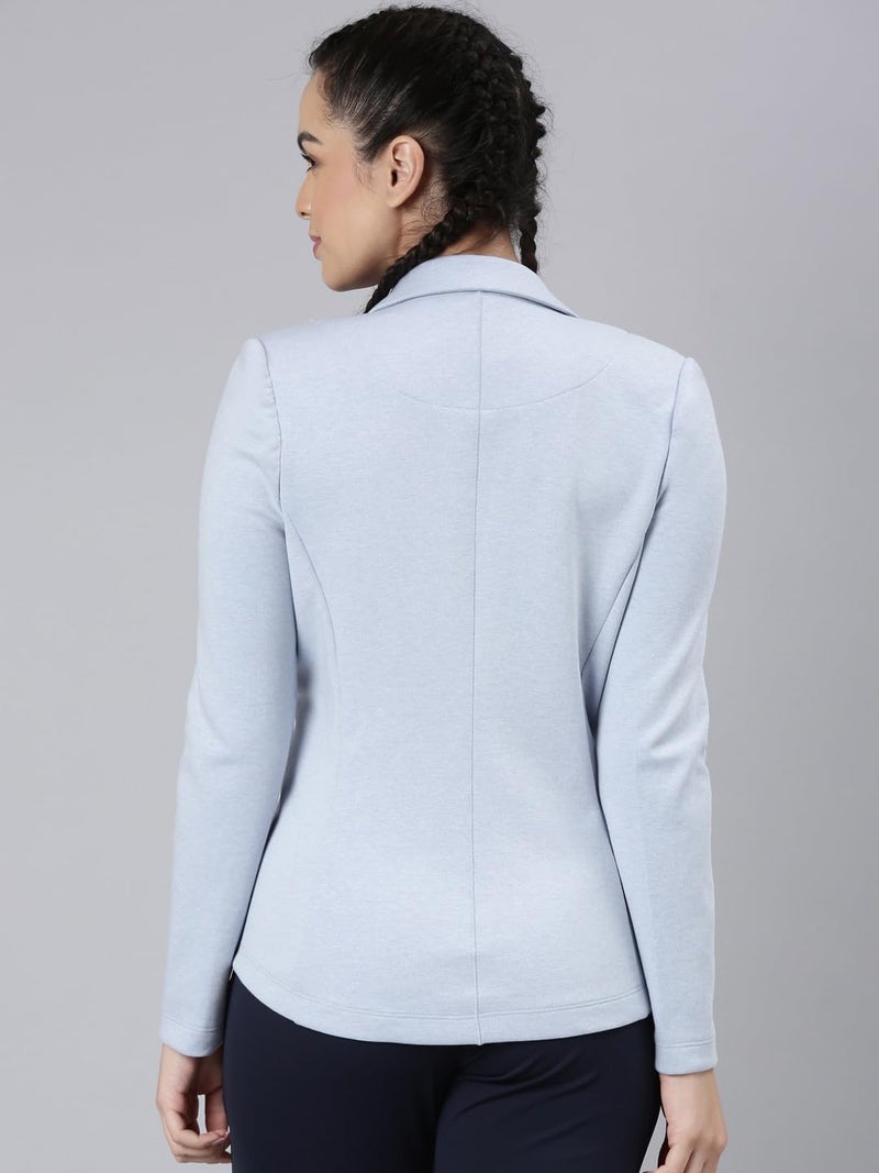 Enamor Dry Fit Stretch Cotton Single-Breasted Sporty Blazer for Women - Image 3