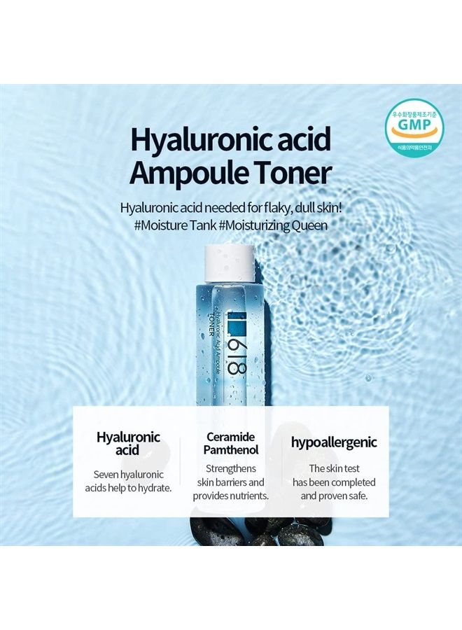 1.618 Hyaluronic Acid Ampoul Toner / For Dry skin | Oily skin who needs moisture | Moisturizing | k-beauty | Daily Use | 6.7 Fl Oz - Image 1