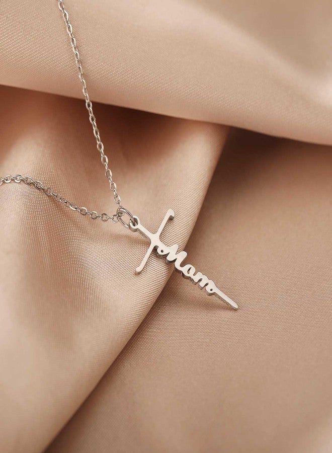 RAYSTAR Faith Cross Necklace for Women Religious Christian Jewelry Gifts for Women Girls Mom Wife Grandma,Unique Birthday Gifts for Women, Stainless Steel, No Gemstone - Image 5