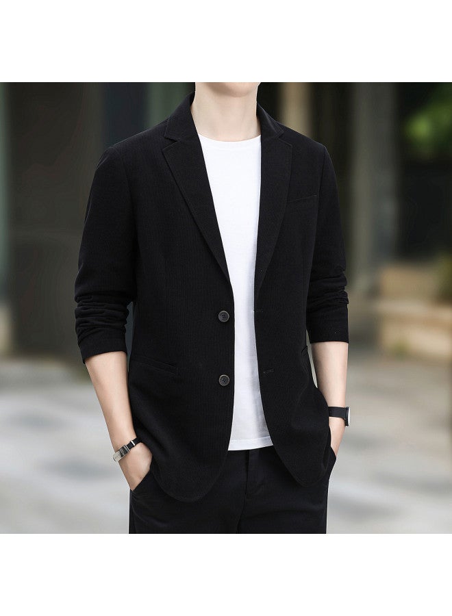 Fapai Autumn Business Casual Versatile Korean Style Solid Color Slim Fit Suit Jacket Men's Suit - Image 4