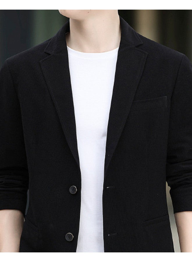 Fapai Autumn Business Casual Versatile Korean Style Solid Color Slim Fit Suit Jacket Men's Suit - Image 1