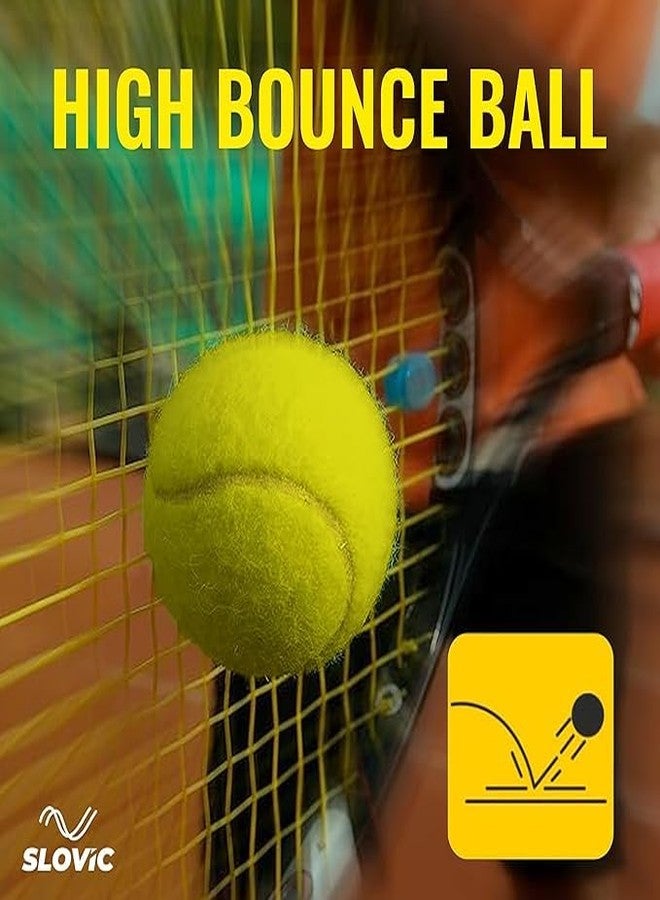 KAVYARA Rubber Super Bounce Tennis Ball - Lightweight & Durable for Tennis Courts and Cricket Tournaments - Ideal for All Matches (Pack of 1) - Image 3