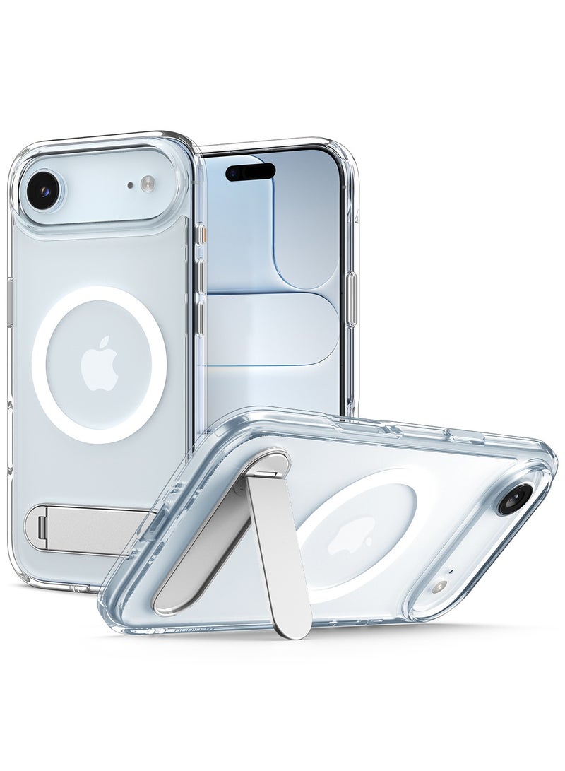 Spigen Ultra Hybrid S MagFit iPhone Air Case Cover MagSafe with Kickstand [TPU Covered Camera Control] - Clear White - Image 1