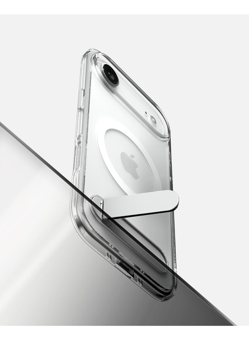 Spigen Ultra Hybrid S MagFit iPhone Air Case Cover MagSafe with Kickstand [TPU Covered Camera Control] - Clear White - Image 3