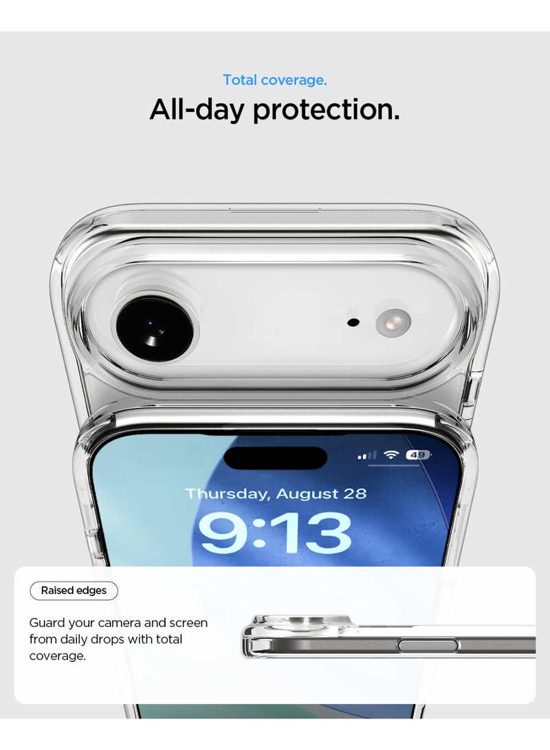 Spigen Ultra Hybrid S MagFit iPhone Air Case Cover MagSafe with Kickstand [TPU Covered Camera Control] - Clear White - Image 5