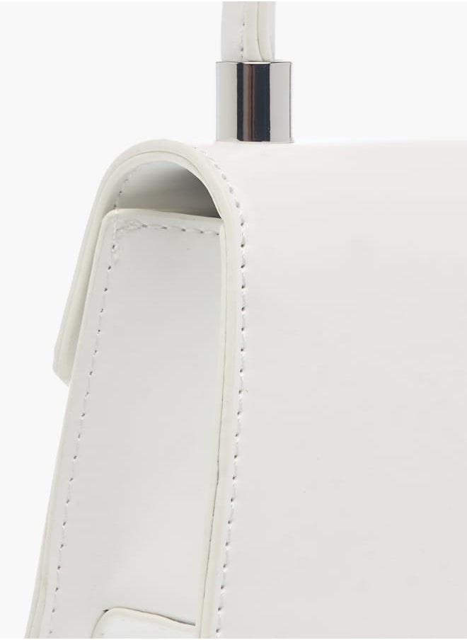 Flora Bella By Shoexpress Girls Pearl Embellished Crossbody Bag With Button Closure And Chain Strap  - Image 5