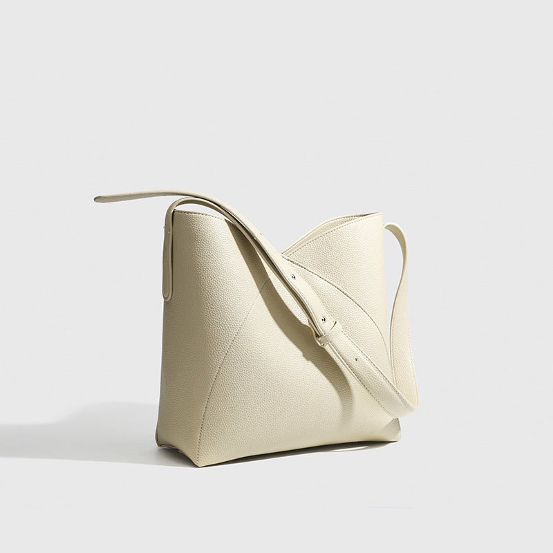 2024 Niche New Shoulder Crossbody Bag Commuter Large Capacity Casual Fashion High-End Portable Bucket Bag - Image 4