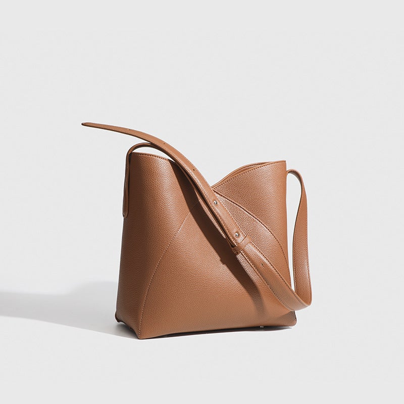 2024 Niche New Shoulder Crossbody Bag Commuter Large Capacity Casual Fashion High-End Portable Bucket Bag - Image 2