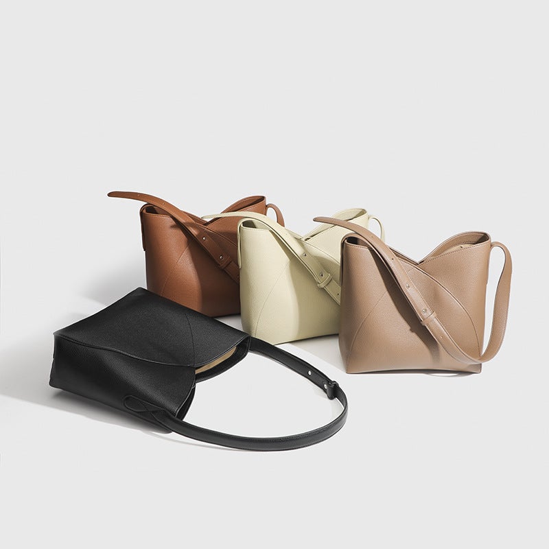 2024 Niche New Shoulder Crossbody Bag Commuter Large Capacity Casual Fashion High-End Portable Bucket Bag - Image 5